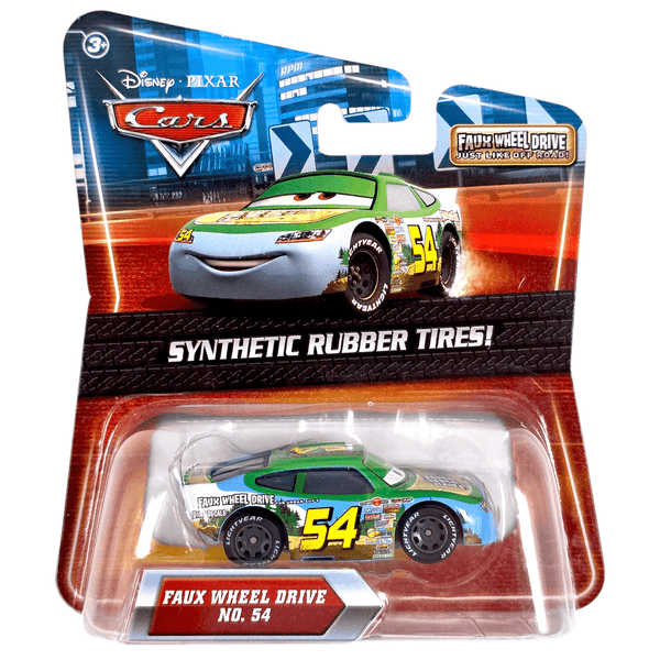 Disney Pixar - Faux Wheel Drive No. 54 - 2010 Cars Synthetic Rubber Tires ! Series - Top CollectiblesDiecastDisney Pixar
