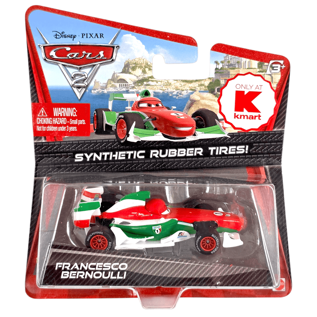 Disney Pixar - Francesco Bernoulli - 2010 Cars Synthetic Rubber Tires ! Series *Kmart Exclusive* - Top CollectiblesDiecastDisney Pixar