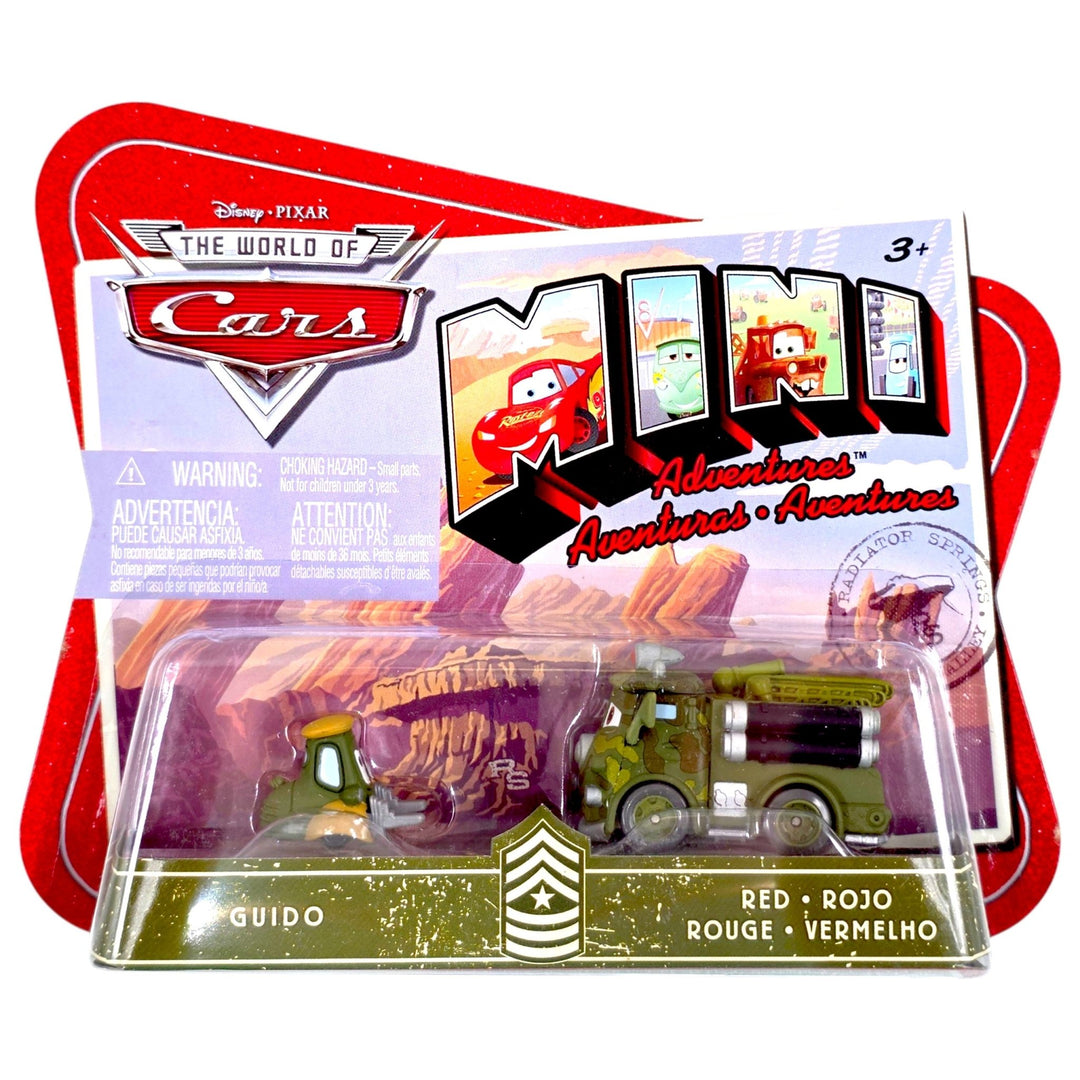 Disney Pixar - Guido & Red - 2009 Cars Mini Adventures Sarge's Boot Camp Series - Top CollectiblesDiecastDisney Pixar