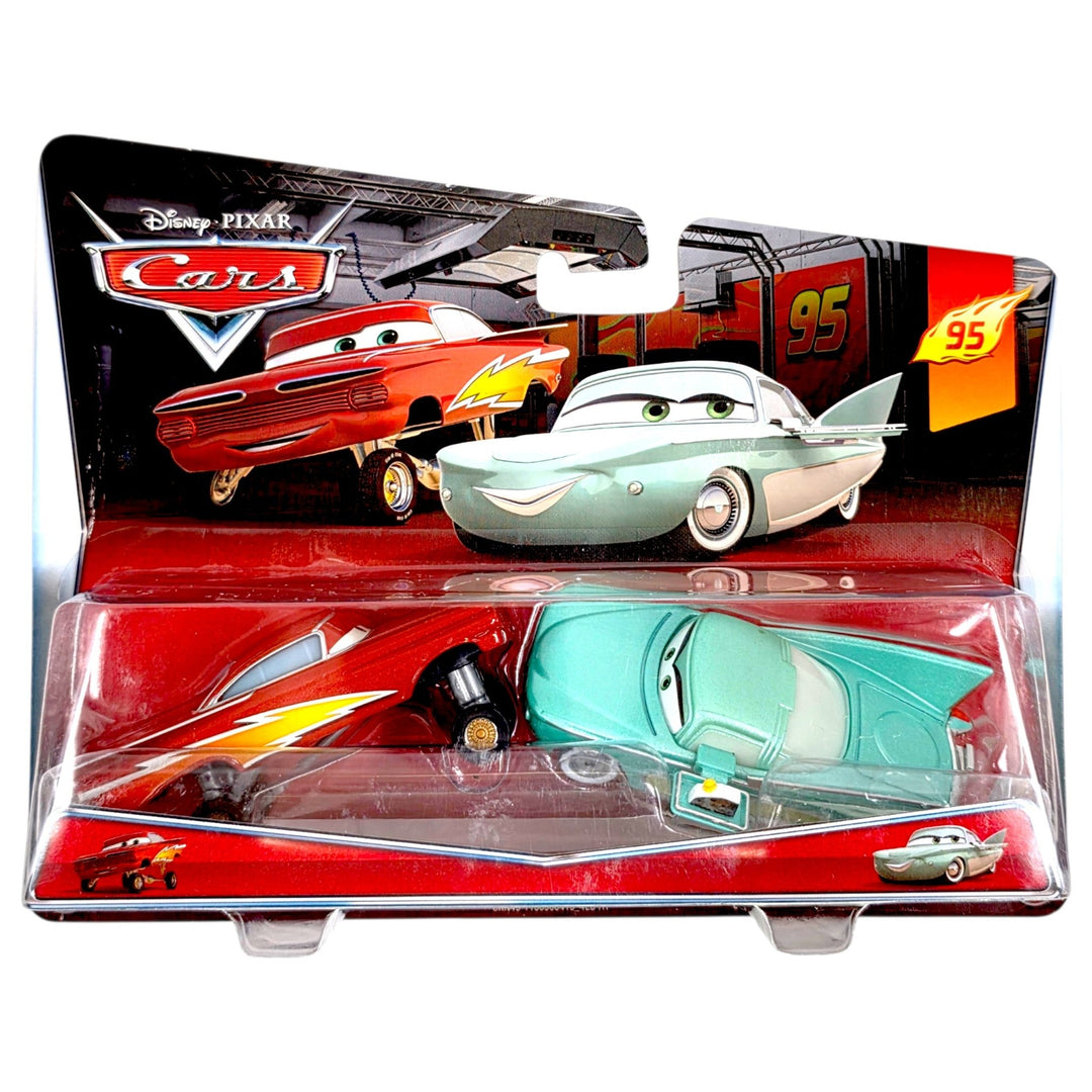 Disney Pixar - Hydraulic Lightning Ramone & Pit Crew Member Flow - 2014 Cars Pit Crew 2-Pack - Top CollectiblesDiecastDisney Pixar