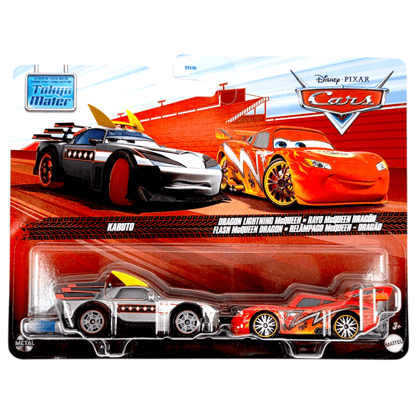 Disney Pixar - Kabuto & Dragon Lightning McQueen - 2025 Cars 2 - Pack - Top CollectiblesDiecastDisney Pixar