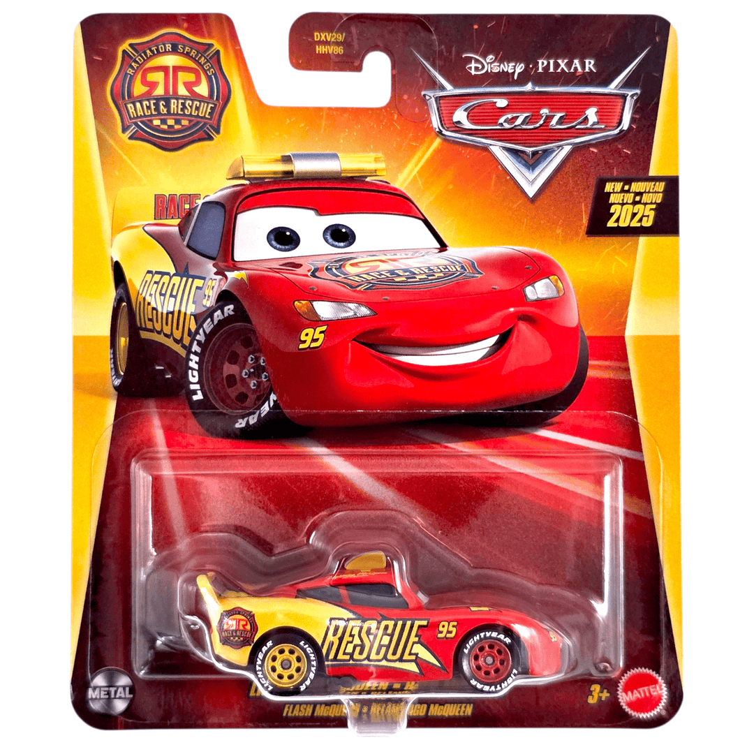 Disney Pixar - Lightning McQueen - 2025 Cars Race & Rescue Series - Top CollectiblesDiecastDisney Pixar