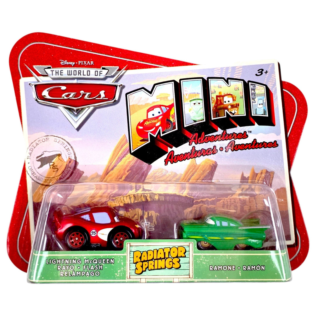 Disney Pixar - Lightning McQueen &amp; Ramone - 2009 Cars Mini Adventures Radiator Springs Series - Top CollectiblesDiecastDisney Pixar