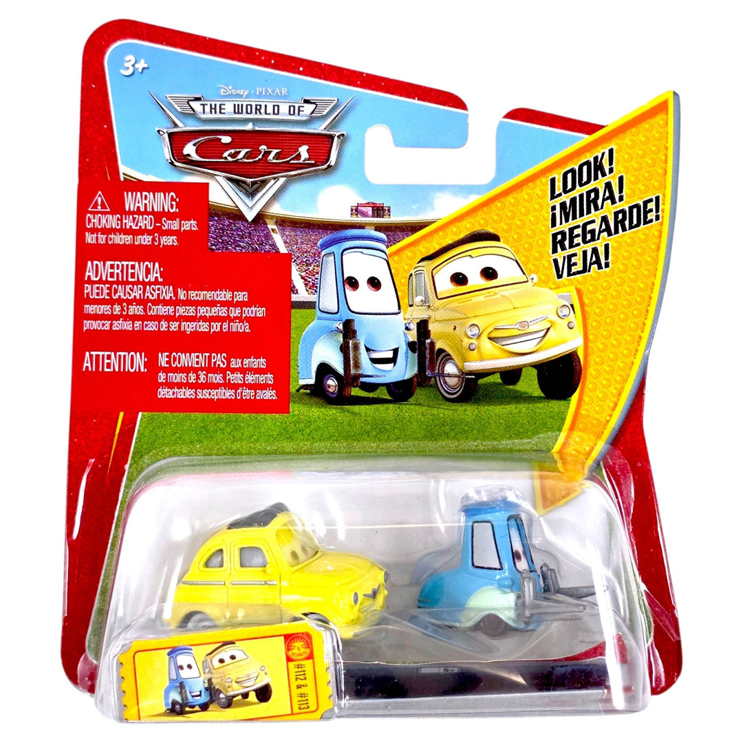 Disney Pixar - Luigi & Guido - 2009 The World of Cars Lenticular Series - Top CollectiblesDiecastDisney Pixar