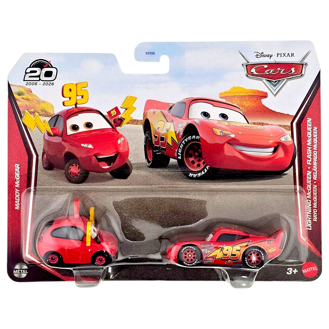 Disney Pixar - Maddy McGear &amp; Lightning McQueen - 2026 Cars 2-Pack - Top CollectiblesDiecastDisney Pixar
