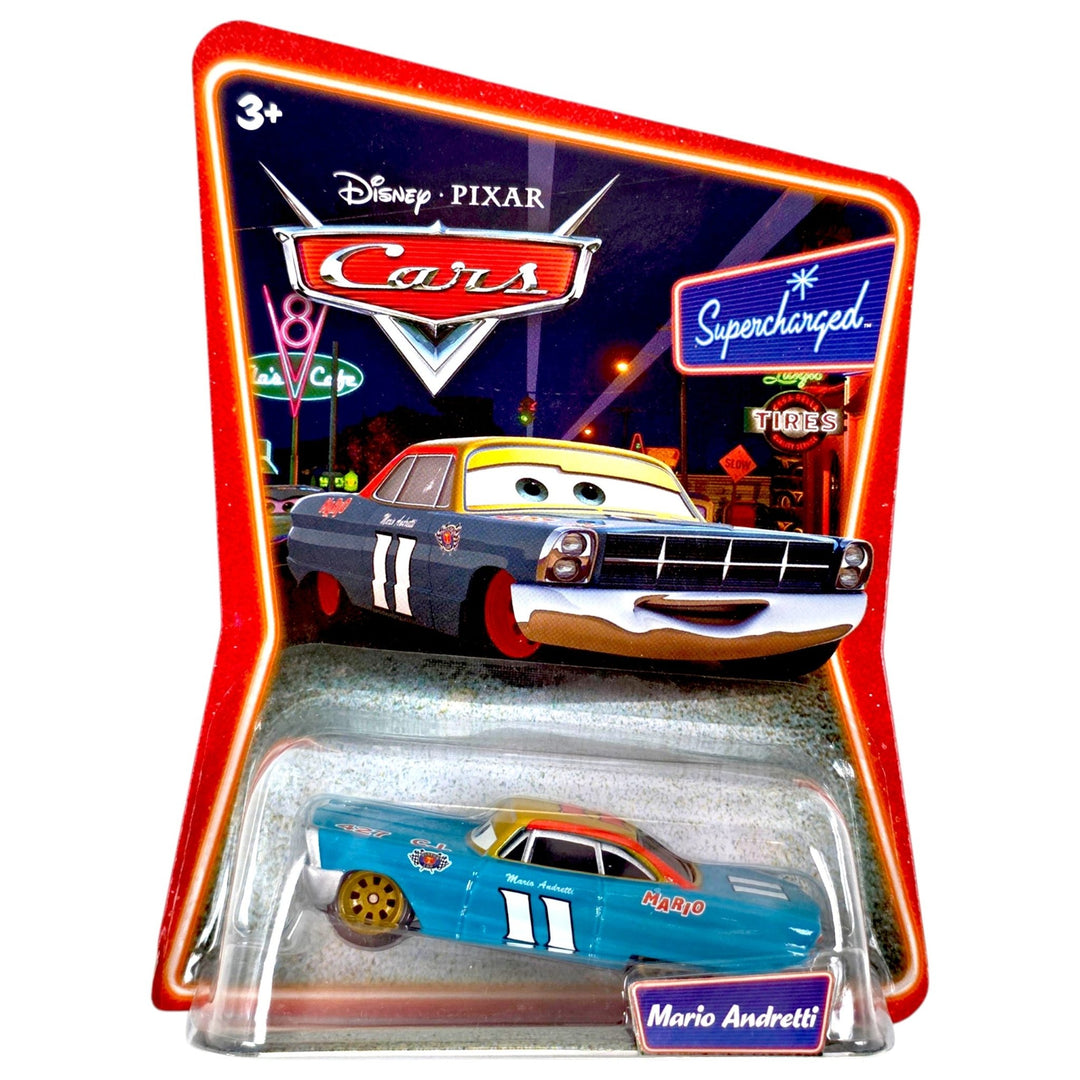 Disney Pixar - Mario Andretti - 2006 Cars Supercharged Series - Top CollectiblesDiecastDisney Pixar