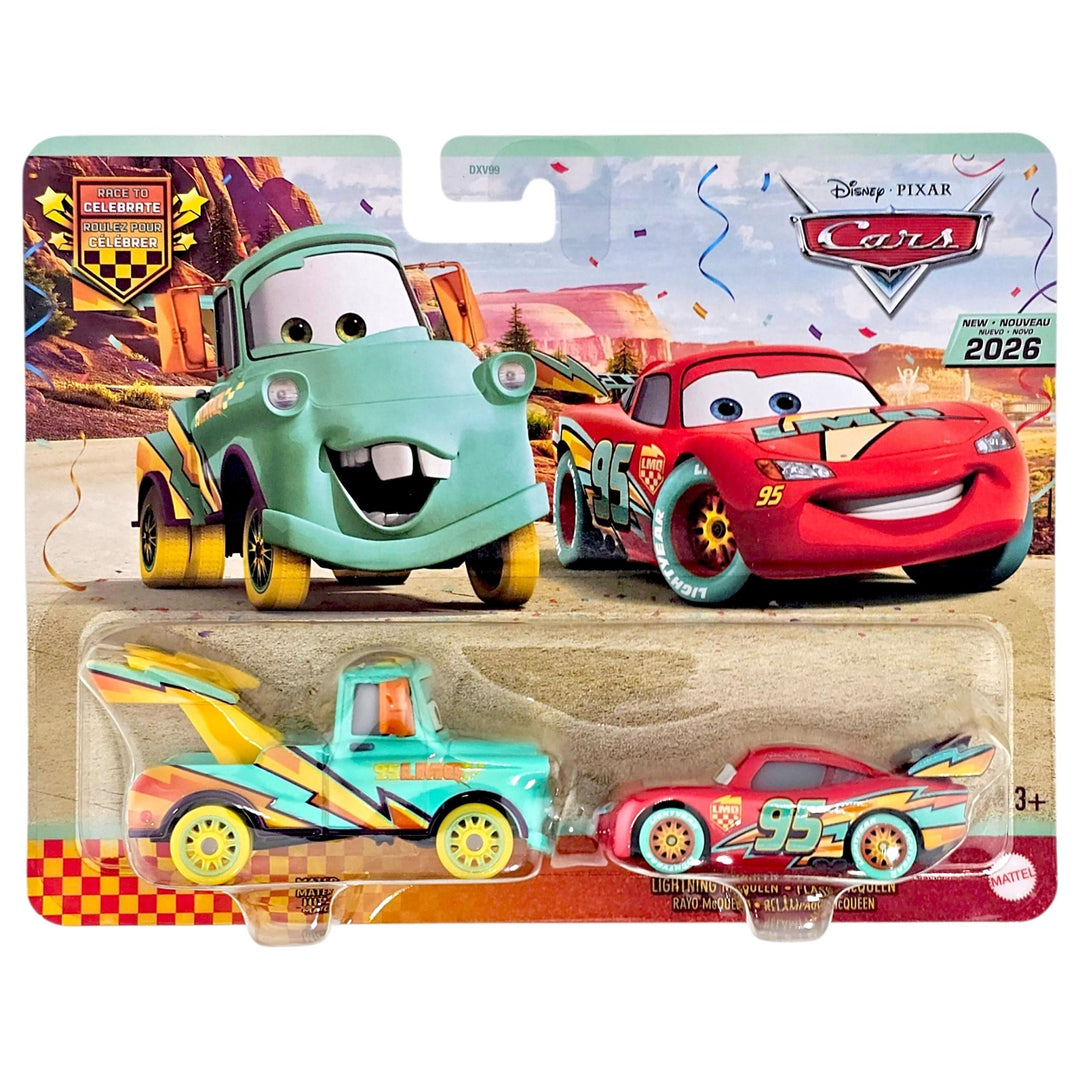 Disney Pixar - Mater &amp; Lightning Mcqueen - 2026 Cars 2-Pack - Top CollectiblesDiecastDisney Pixar