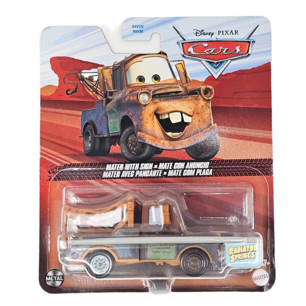 Disney Pixar - Mater with Sign - 2025 Cars Series - Top CollectiblesDiecastDisney Pixar