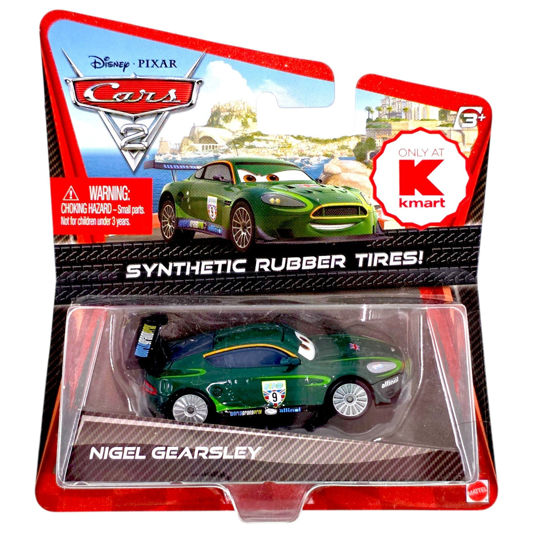 Disney Pixar - Nigel Gearsley - 2010 Cars 2 Synthetic Rubber Tires ! Series *Kmart Exclusive* - Top CollectiblesDiecastDisney Pixar