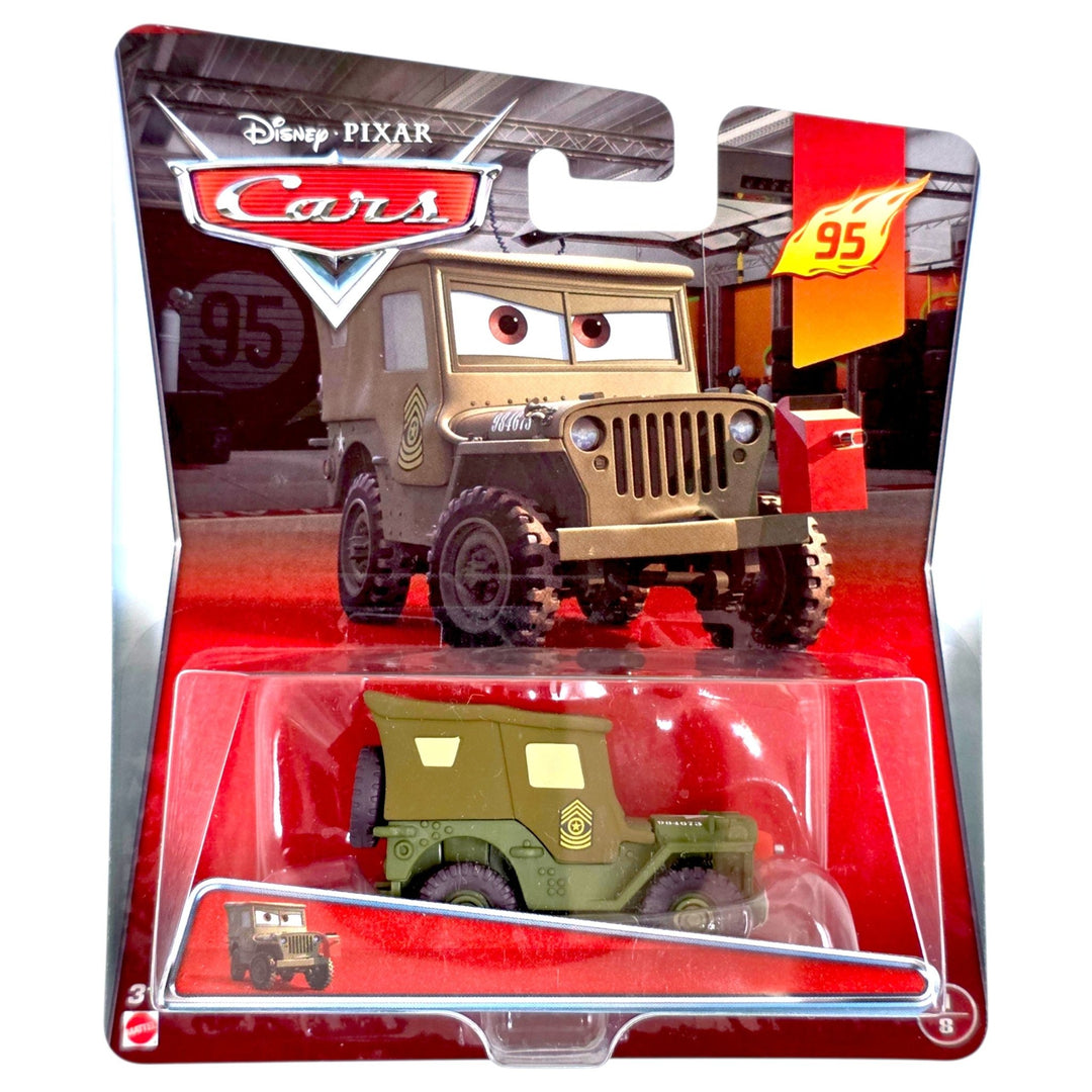 Disney Pixar - Pit Crew Member Sarge - 2014 Cars Pit Crew Series - Top CollectiblesDiecastDisney Pixar
