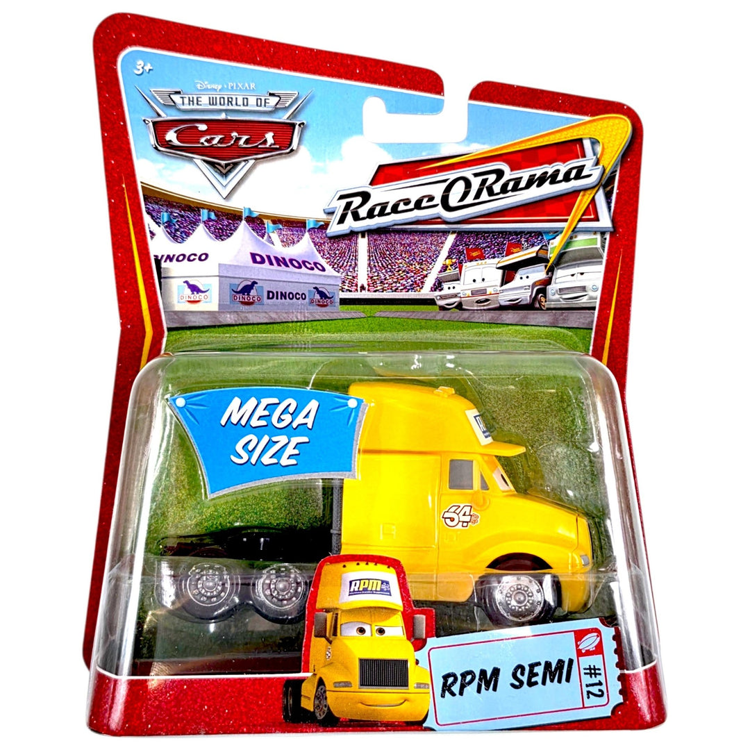 Disney Pixar - RPM Semi - 2009 Cars Mega Size Race O Rama Series - Top CollectiblesDiecastDisney Pixar