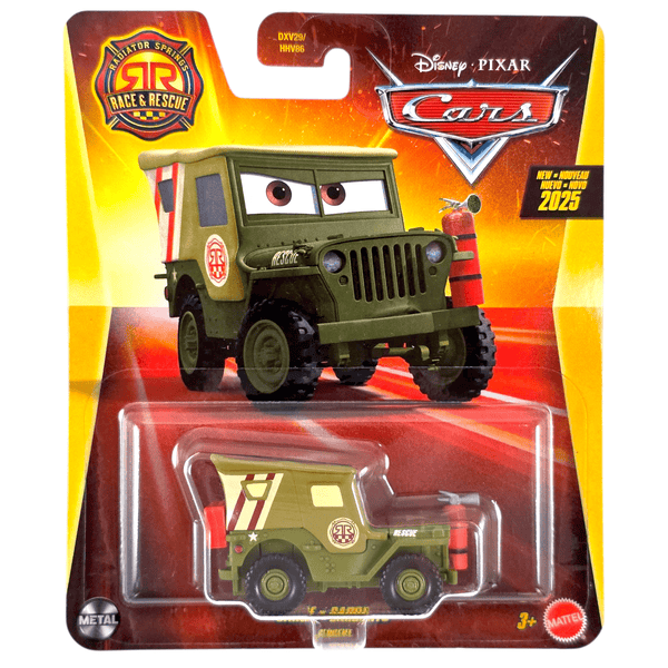 Disney Pixar - Sarge - 2025 Cars Race & Rescue Series - Top CollectiblesDiecastDisney Pixar