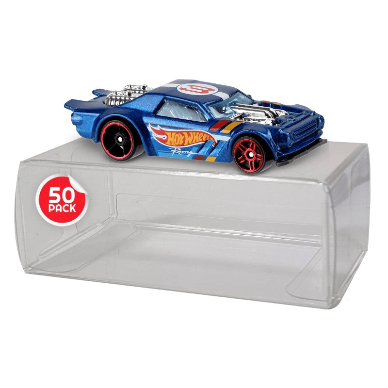 EvoRetro - 50 - Pack Plastic Protectors for Loose 1/64 Scale Diecasts - Top CollectiblesAccessoryEvo Retro