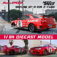 Fast Speed - Nissan Skyline GT - R (R34) Z - Tune "Need For Speed" - Top CollectiblesDiecastFast Speed