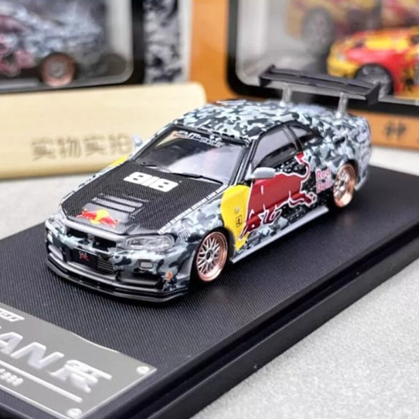 Fast Speed - Nissan Skyline GT - R (R34) Z - Tune "Redbull" - Top CollectiblesDiecastFast Speed