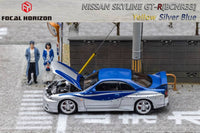 Focal Horizon - Nissan Skyline GT - R (R33) "Fast & Furious" - Silver & Blue - Top CollectiblesDiecastFocal Horizon