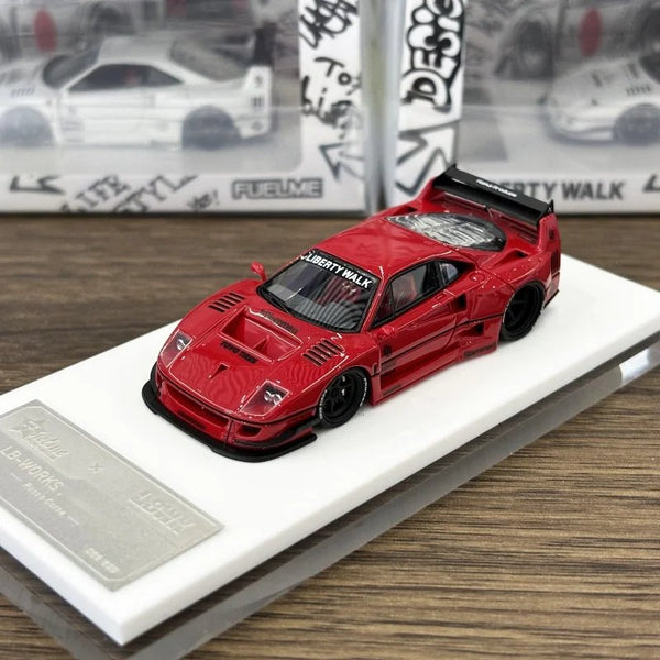 FuelMe - Ferrari F40 Liberty Walk - Red *Resin* - Top CollectiblesDiecastFuelMe