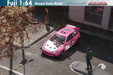 Fuji - Honda Civic EG6 Pandem / Rocket Bunny "Hello Kitty" w/ Bear Figure - Top CollectiblesDiecastFuji