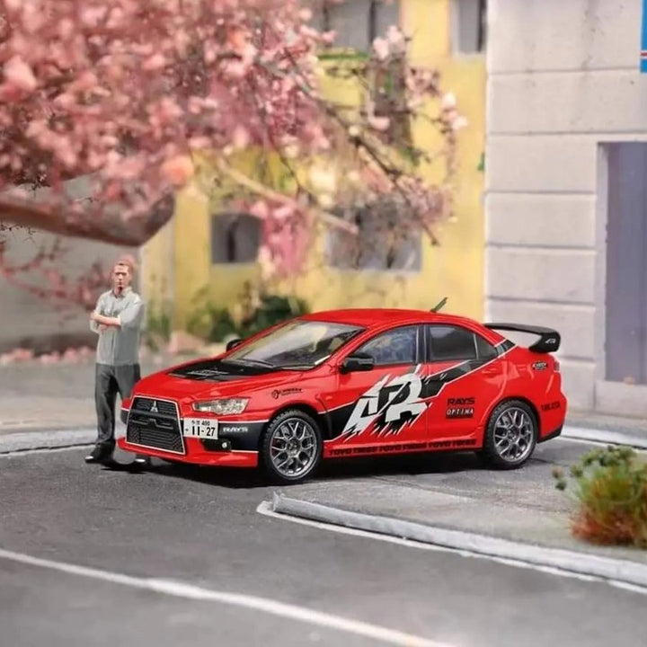Fuji - Lancer Evolution EVO X Final Edition "Fast &amp; Furious Tokyo Drift" w/ Figure - Top CollectiblesDiecastFuji
