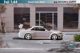 Fuji - Nissan Skyline R34 - Pearl White - Top CollectiblesDiecastFuji