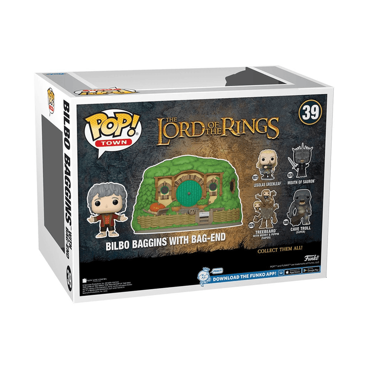 Funko - Bilbo Baggins with Bag-End (The Lord of The Rings) - Town Pop! Vinyl Figure - Top CollectiblesVinyl FiguresFunko