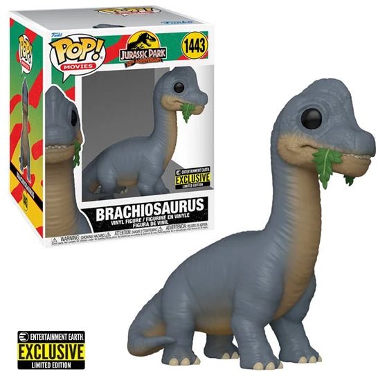 Funko - Brachiosaurus (Jurassic Park) - 6 - Inch Pop! Vinyl Figure *Entertainment Earth Exclusive* - Top CollectiblesVinyl FiguresFunko