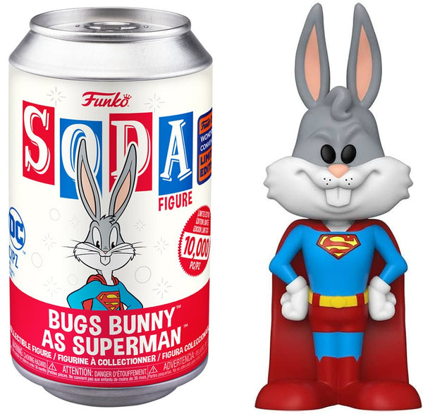 Funko - Bugs Bunny as Superman (Looney Tunes) - Soda Figure *2023 Wondrous Convention Limited Edition* - Top CollectiblesVinyl FiguresFunko