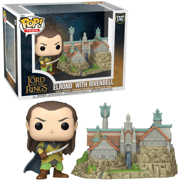 Funko - Elrond with Rivendell (The Lord of The Rings) - Town Pop! Vinyl Figure *Pre - Order* - Top CollectiblesVinyl FiguresFunko