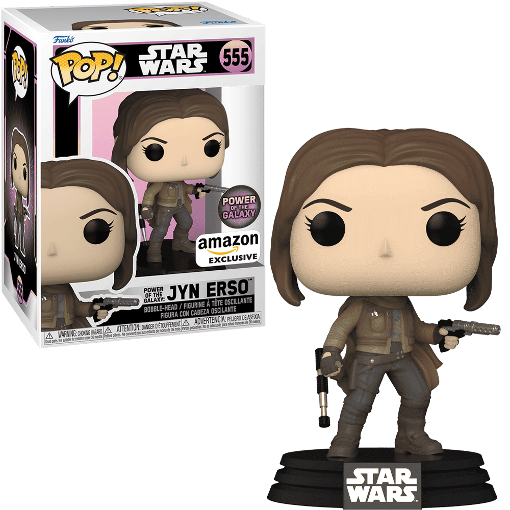 Funko - Jyn Erso (Star Wars) - Bobble - Head Pop! Vinyl Figure *Amazon Exclusive* - Top CollectiblesVinyl FiguresFunko