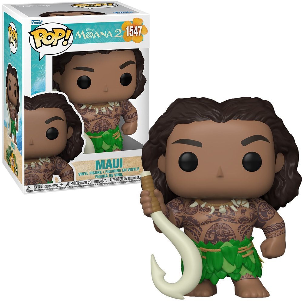 Funko - Maui with Fish Hook (Disney Moana 2) - Pop! Vinyl Figure - Top CollectiblesVinyl FiguresFunko