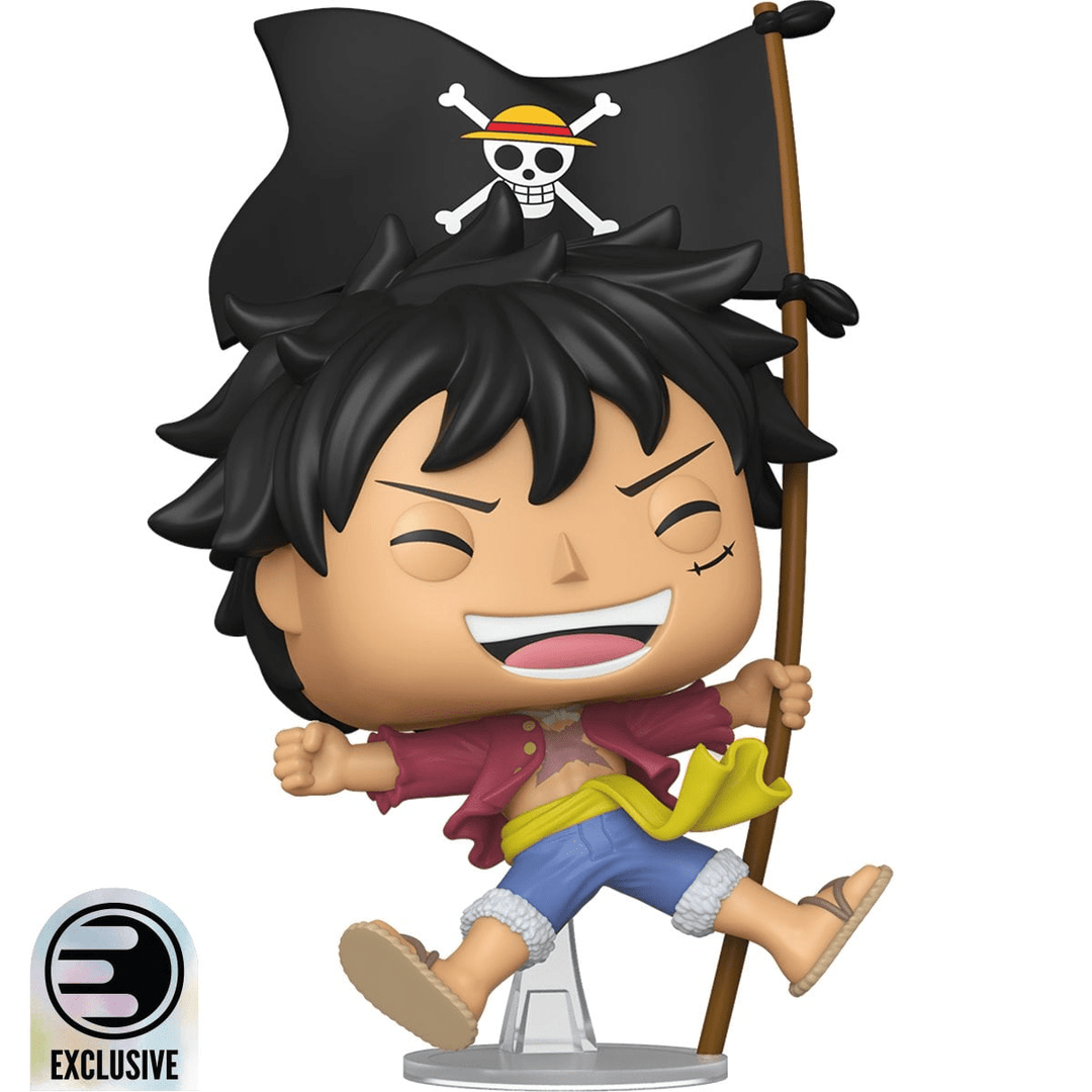 Funko - Monkey D. Luffy with Flag (One Piece) - Pop! Vinyl Figure *Entertainment Earth Exclusive* - Top CollectiblesVinyl FiguresFunko