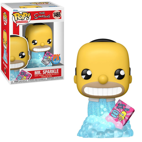 Funko - Mr. Sparkle (The Simpsons) - Pop! Vinyl Figure *Diamond Glitter - Previews Exclusive* - Top CollectiblesVinyl FiguresFunko