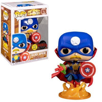 Funko - Soldier Supreme (Infinity Warps) - Glow in The Dark Bobble - Head Pop! Vinyl Figure *Walgreens Exclusive* - Top CollectiblesVinyl FiguresFunko