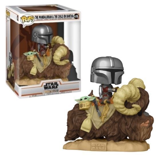 Funko - The Mandalorian & The Child on Bantha (Star Wars) - Bobble - Head Pop! Vinyl Figure - Top CollectiblesVinyl FiguresFunko