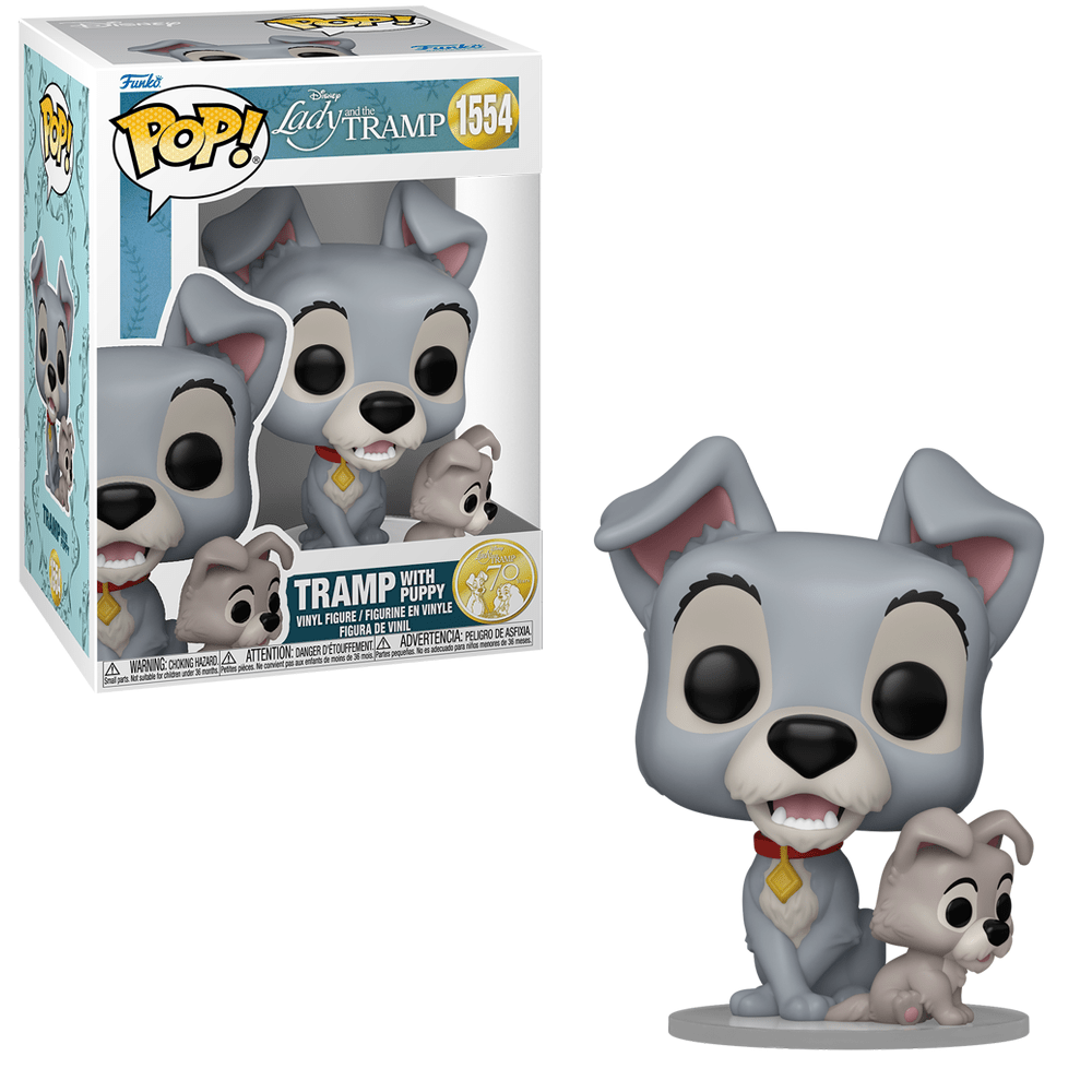 Funko - Tramp with Puppy (Disney Lady and the Tramp) - Pop! Vinyl Figure - Top CollectiblesVinyl FiguresFunko