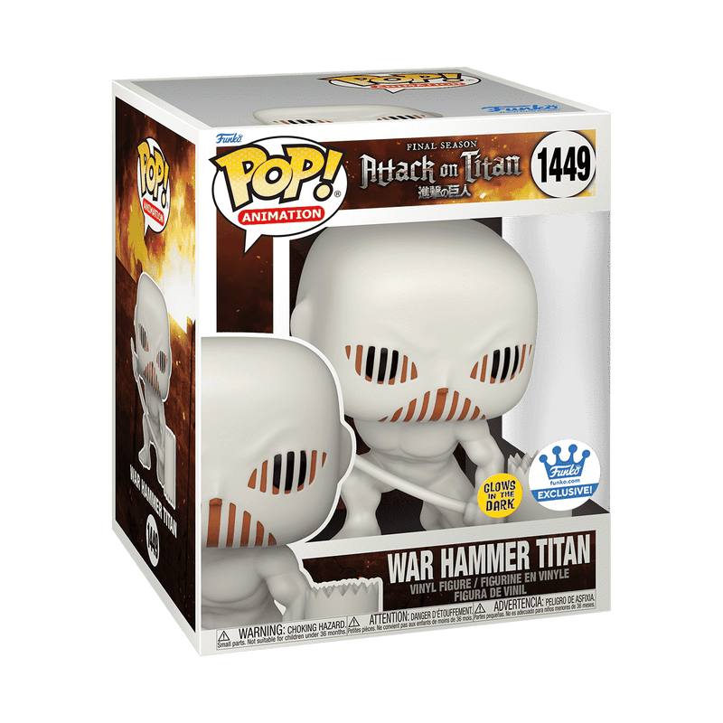 Funko - War Hammer Titan (Attack on Titan) - 6" Glow in the Dark Pop! Vinyl Figure *Funko Shop Exclusive* - Top CollectiblesVinyl FiguresFunko