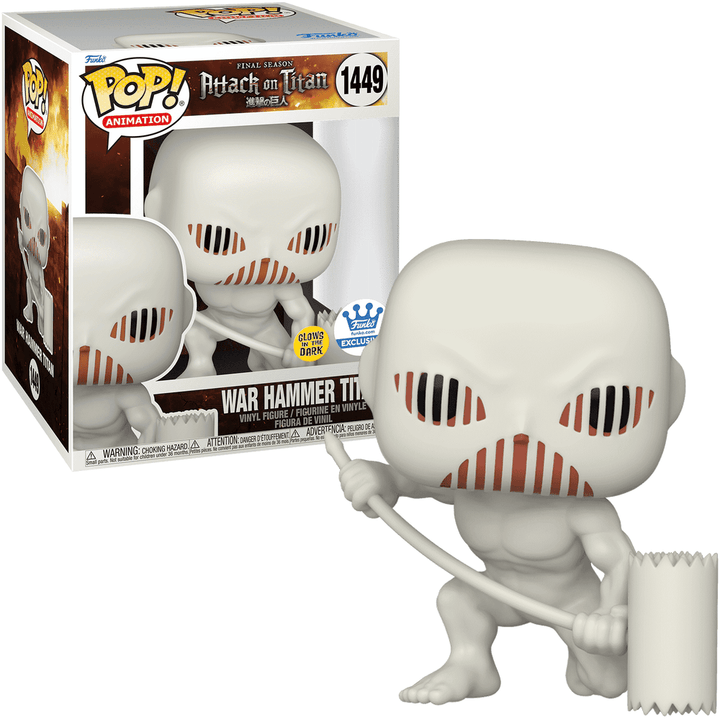 Funko - War Hammer Titan (Attack on Titan) - 6" Glow in the Dark Pop! Vinyl Figure *Funko Shop Exclusive* - Top CollectiblesVinyl FiguresFunko