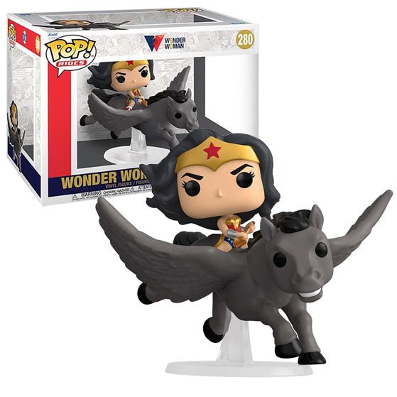 Funko - Wonder Woman on Pegasus 80th Anniversary - Pop! Rides Vinyl Figure - Top CollectiblesVinyl FiguresFunko