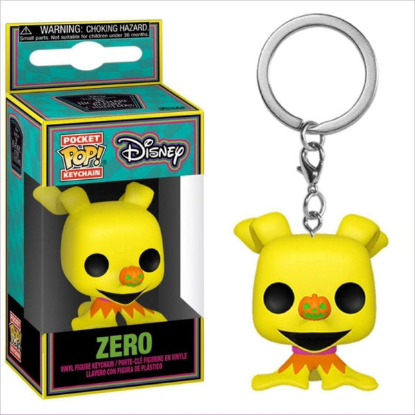 Funko - Zero Blacklight (The Nightmare Before Christmas) - Pocket Pop! Keychain - Top CollectiblesVinyl FiguresFunko