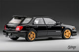 Furuya - Subaru Impreza WRX STi Wagon "Bug Eye" w/ Roof Box - Black - Top CollectiblesDiecastFuruya