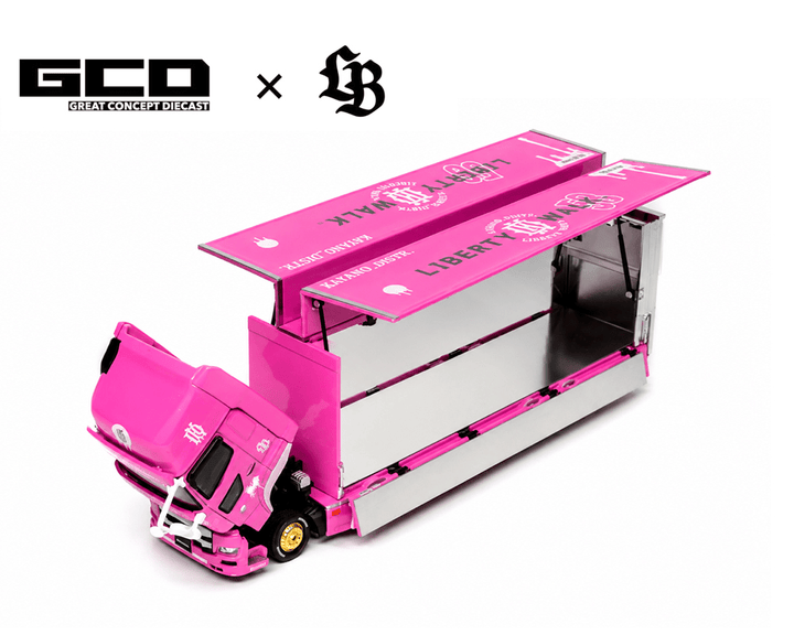 GCD - HINO 700 LB Pink - Kayano Distr. Edition - Top CollectiblesDiecastGCD
