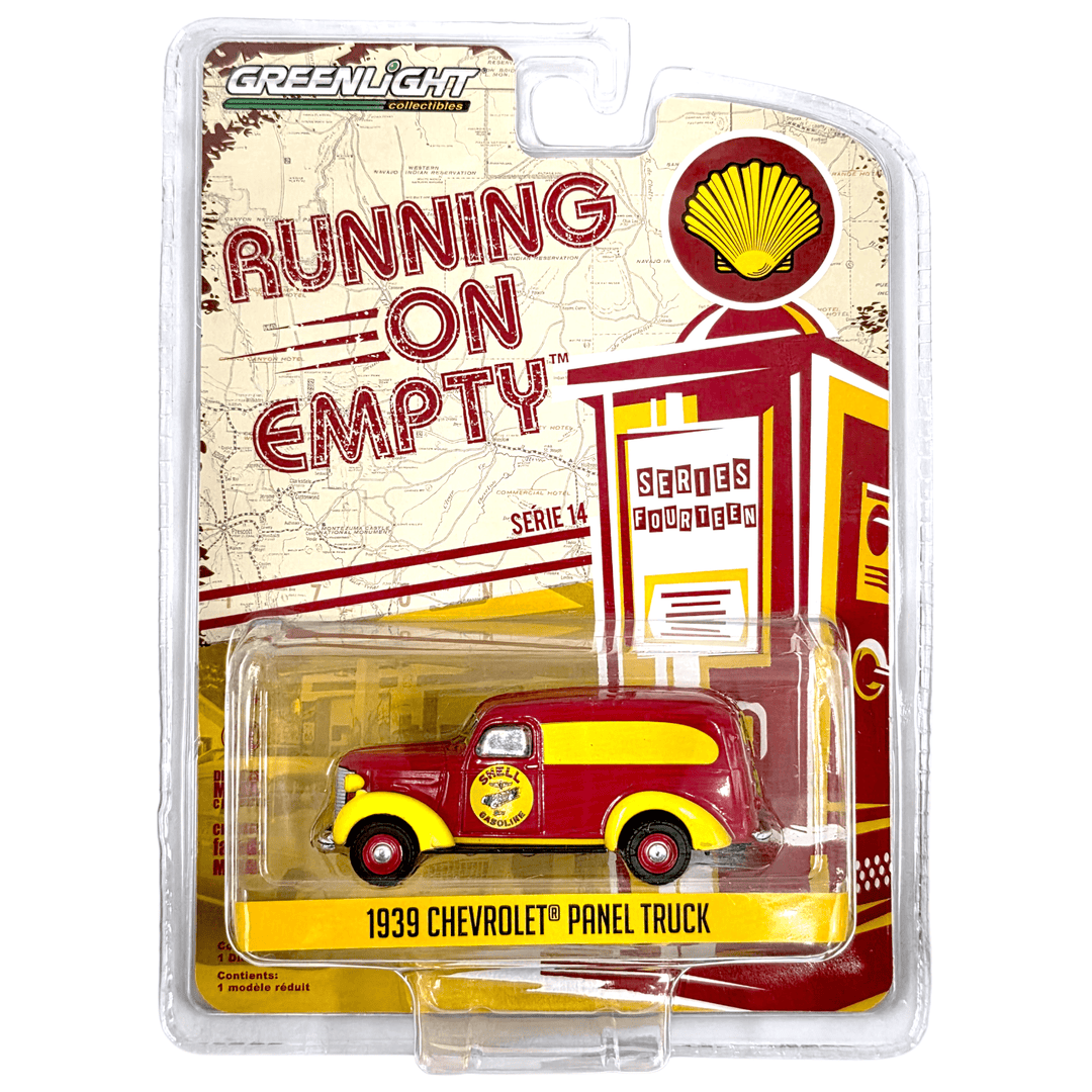 Greenlight - 1939 Chevrolet Panel Truck - 2022 Running on Empty Series - Top CollectiblesDiecastGreenlight