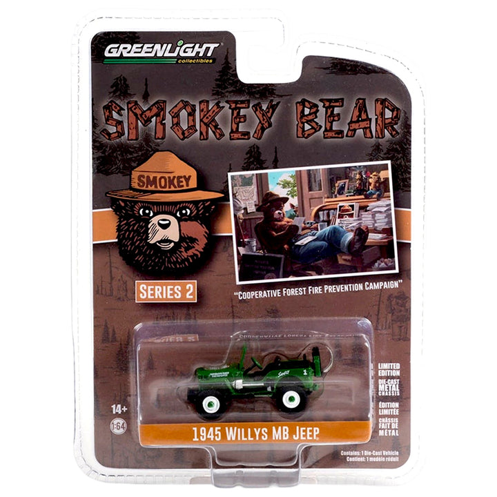 Greenlight - 1945 Willys MB Jeep - 2023 Smokey Bear Series 2