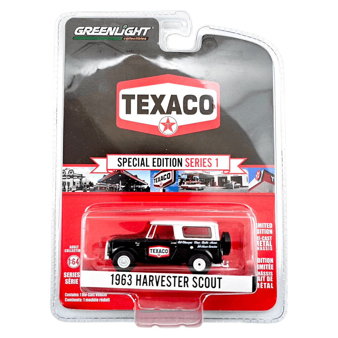 Greenlight - 1963 Harvester Scout - 2025 Texaco Series - Top CollectiblesDiecastGreenlight