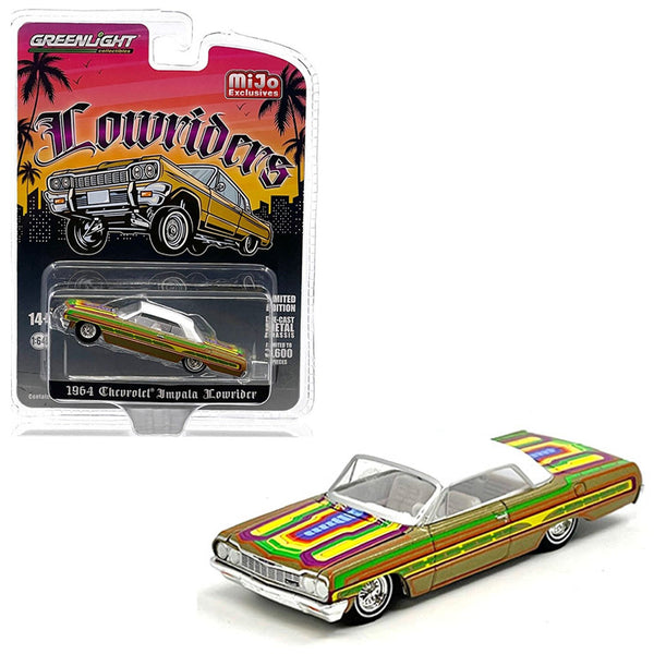 Greenlight - 1964 Chevrolet Impala Lowrider - Gold - 2024 Lowriders Series - Top CollectiblesDiecastGreenlight