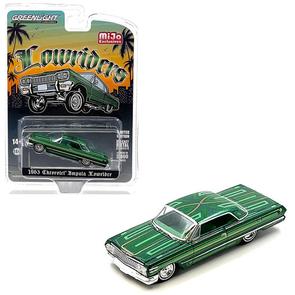 Greenlight - 1964 Chevrolet Impala Lowrider - Green - 2024 Lowriders Series - Top CollectiblesDiecastGreenlight