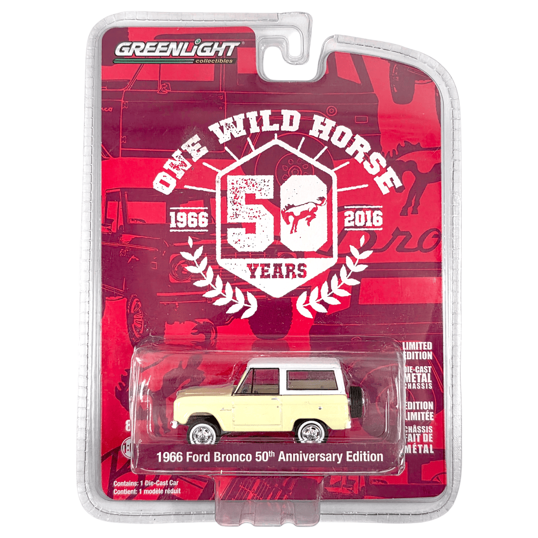 Greenlight - 1966 Ford Bronco 50th Anniversary Edition - 2016 Anniversary Series - Top CollectiblesDiecastGreenlight