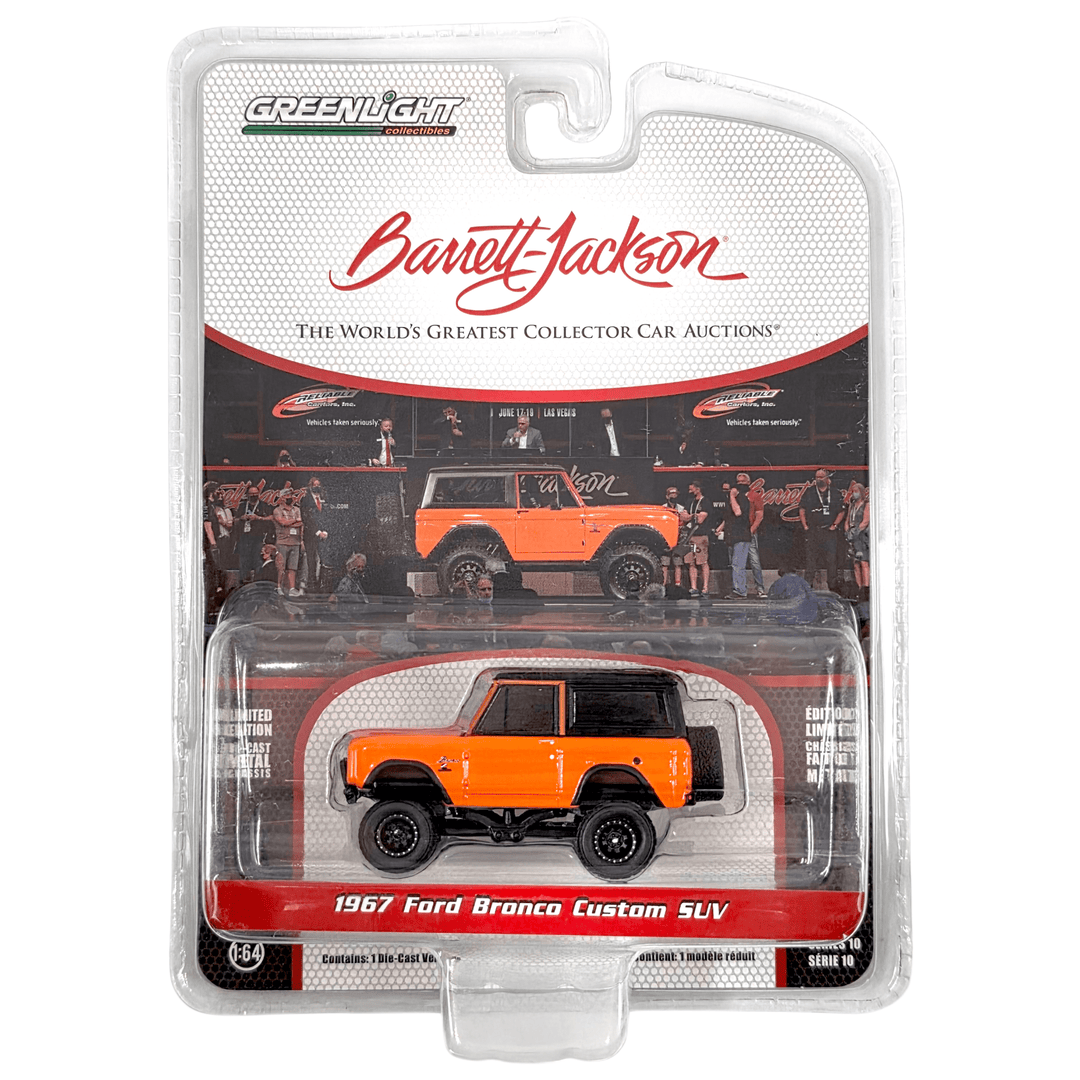 Greenlight - 1967 Ford Bronco Custom SUV - 2022 Barrett - Jackson Series - Top CollectiblesDiecastGreenlight