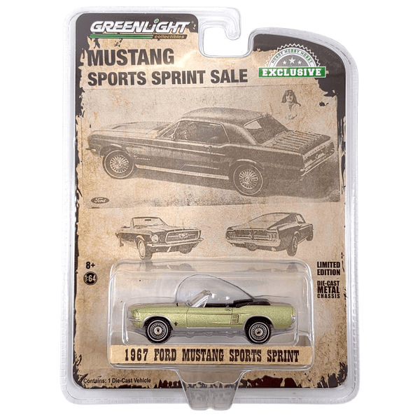 Greenlight - 1967 Ford Mustang Sports Sprint - 2020 *Hobby Exclusive* - Top CollectiblesDiecastGreenlight