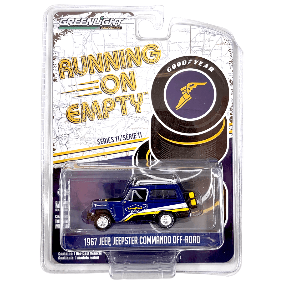 Greenlight - 1967 Jeep Jeepster Commando Off - Road - 2021 Running on Empty Series - Top CollectiblesDiecastGreenlight